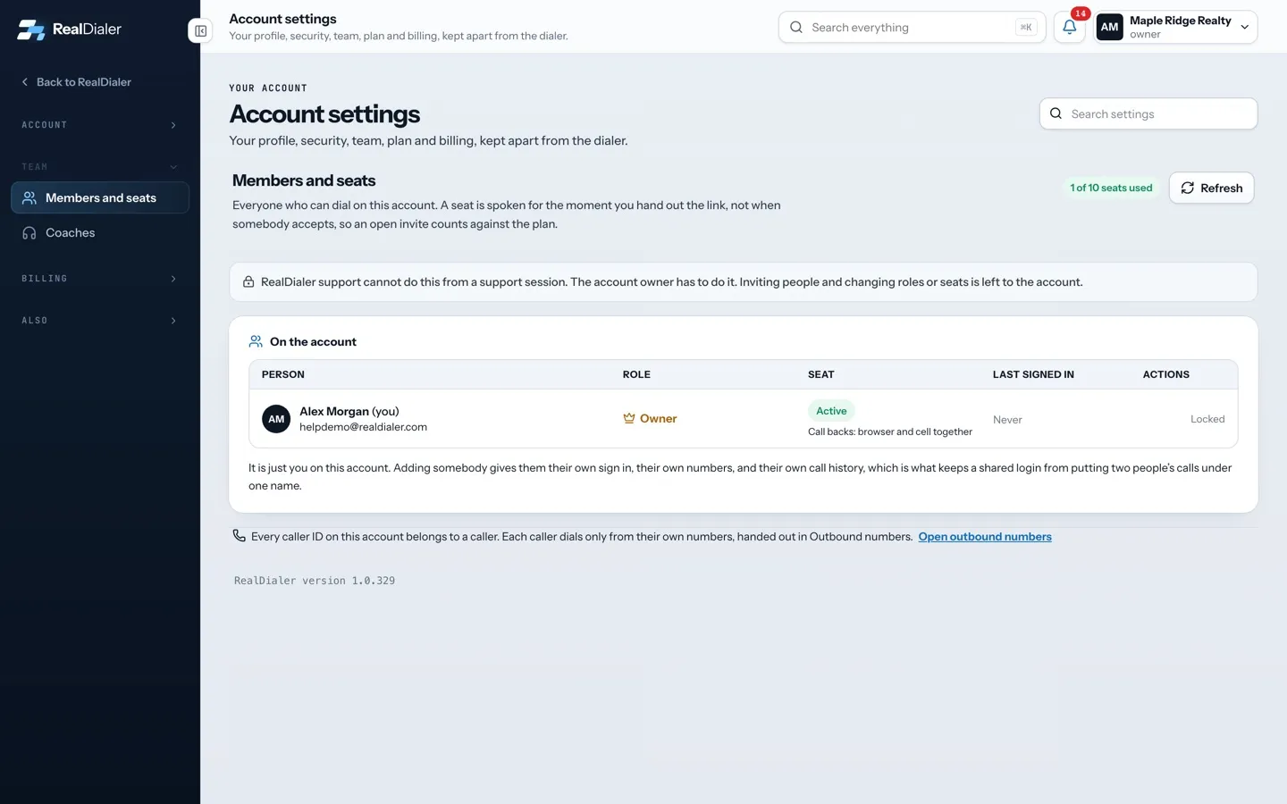 Add a teammate in RealDialer