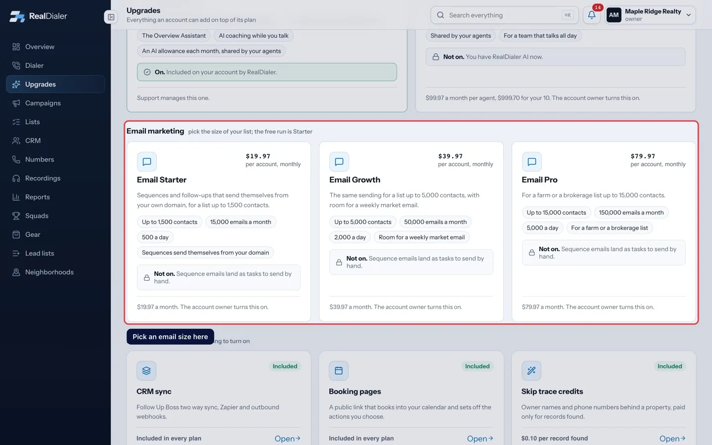 The Email marketing upgrade: Pick an email size here